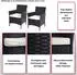 MCW Poly-Rattan Sessel Halden 2er-Set Grau Kissen anthrazit