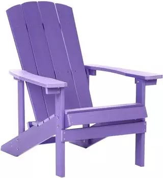 Beliani Gartenstuhl Violett 88x75x88