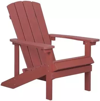 Beliani Gartenstuhl Rot 88x75x88