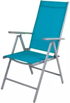 Mojawo Gartenstuhl Hochlehner 7 Pos verstellbar Aluminium PETROL