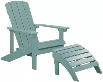 Beliani Gartenstuhl 88x75x88 Blau