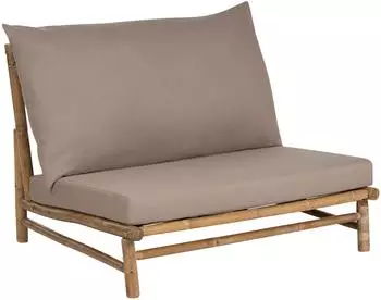 Beliani Gartenstuhl 85x102x74 Heller Holzfarbton Beige