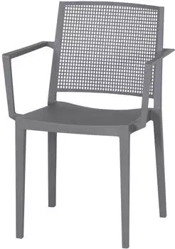 Siena Garden Stapelsessel-Set Square 2-teilig Grau