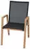 Siena Garden Stapelsessel Catania 67x57x92,5cm Schwarz-Braun