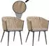MCW Gartenstuhl N38 2er-Set Creme/Hellbraun