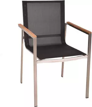 Garden Pleasure Stapelstuhl Denver 2er-Set Anthrazit FSC