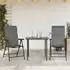 vidaXL Gartenstühle 2 Stk. Klappbar Grau Poly Rattan (4007140)