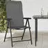 vidaXL Gartenstühle 2 Stk. Klappbar Grau Poly Rattan (4007140)