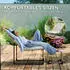 Outsunny Rattan Relaxsessel mit Hocker Stahl 93x65x80cm CremeWeiß