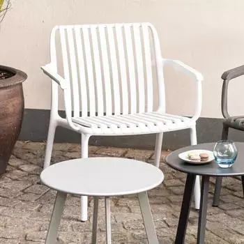 Kettler Lago Loungesessel Kunststoff Wei&szlig;