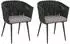 Proregal Anthrazit Metall 2-Sitzer 61x82x57 cm