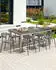 Beliani Grau Kunststoff 8-Sitzer 50x76x49 cm