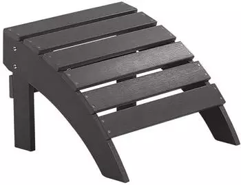 Beliani Fusshocker Grau Kunststoff 50x34x43 cm