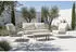 Tierra outdoor Loungesessel Weiß Champagner Metall Textil Kufe 83x85x87 cm