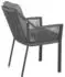 Tierra outdoor Stapelsessel Anthrazit Grau Metall Kunststoff Textil eckig 61x81x58 cm