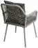Proregal 2x HxBxT 81x54x62cm Aluminium Seilgeflecht Rope Grau