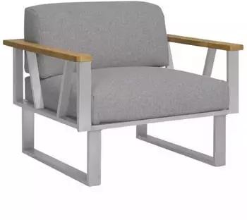 Zebra Zebra Belvedere Lounge Sessel Rahmen Edelstahl 89,5x82,5x75 cm