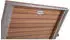 Gardenson Set Schwarz Silber Teak Holz Metall Kunststoff Teakholz Hartholz eckig 53x86x50 cm