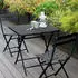Hespéride Greensboro foldable garden chair graphite