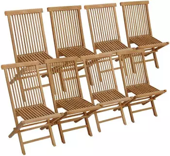 Happy Garden Teak garden chair x8