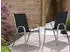 Habitat et Jardin Cordoba stackable garden armchair x2 black