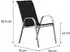 Habitat et Jardin Cordoba stackable garden armchair x2 black