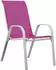 Habitat et Jardin Cordoba stackable garden armchair x4 pink
