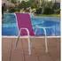 Habitat et Jardin Cordoba stackable garden armchair x4 pink