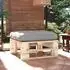 vidaXL Garten-Palettenhocker Imprägniertes Kiefernholz 3066459