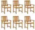 vidaXL Gartenstühle mit Kissen 6 Stk Massivholz Akazie 3078153