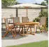 vidaXL Gartenstühle 4 Stk Klappbar Massivholz Akazie und Textilene 3279244