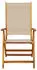 vidaXL Gartenstühle 4 Stk Klappbar Massivholz Akazie und Textilene 3279244