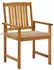 vidaXL Gartenstühle mit Kissen 6 Stk Massivholz Akazie 3078154