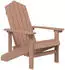 vidaXL Adirondack-Gartenstühle 2 Stk HDPE Braun 3095694