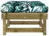 vidaXL Gartenhocker mit Kissen 2 Stk Kiefernholz Imprägniert 825470