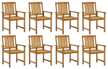vidaXL Gartenst&uuml;hle 8 Stk Massivholz Akazie 3078150