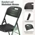 Sekey Klappstuhl bis 150KG Schwarz Holzoptik 4er Set