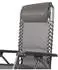 Mojawo Luxus Comfort GartenstuhlRelaxsessel Relaxstuhl Liegestuhl Klappbar Verstellbar mit KopfpolsterSchwarz und Taupe