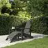 vidaXL Adirondack-Gartenstuhl mit Fußteil HDPE Anthrazit 318646