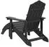vidaXL Adirondack-Gartenstuhl mit Fußteil HDPE Anthrazit 318646