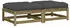 vidaXL Gartenhocker mit Kissen 2 Stk Kiefernholz Imprägniert 838108