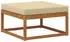 vidaXL Outdoor-Fußhocker Massivholz Akazie Natur 900530