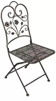 Deluke Gartenstuhl 2er Set TILO Stahl Bronze Klappstuhl Wetterfest Gartenst&uuml;hle Outdoor Balkonst&uuml;hle St&uuml;hle B Tisch