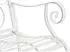 Deluke 2er Set Gartenstühle AUSTIN Metall Weiß 62x53x94cm Balkonstuhl Terrasse Garten