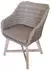 Deluke Gartenstuhl 4er Set AUSTIN Akazie Natur Relaxsessel Wetterfest Gartenstühle Outdoor
