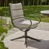 Applebee Apple Bee Camp Bay Gartensessel drehbar Edelstahl mit Sitz- und Rückenkissen Braun Sand