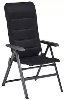 Kettler Slight Klappsessel Aluminium/Outdoorgewebe Schwarz Dunkelgrau
