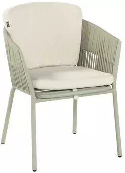 Hartman Sevilla Gartensessel Aluminium/Rope mit Sitz- und Rückenkissen Grün