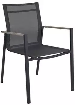 Brafab Lyra Gartenstuhl Aluminium Schwarz/Grau (8600-8-79)