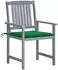 vidaXL Gartenstühle mit Kissen 6er-Set Akazienholz Grau (3078212)